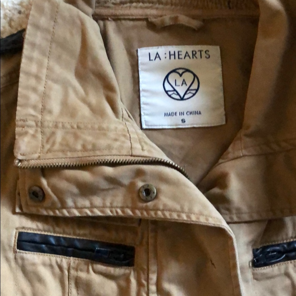 *SOLD* LA Hearts military style jacket - Picture 4 of 5